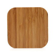 Q2100 Bamboo Wireless Charger Pad Square Shaped